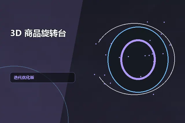 3D 商品旋转台：迭代优化版 的原创主题效果图