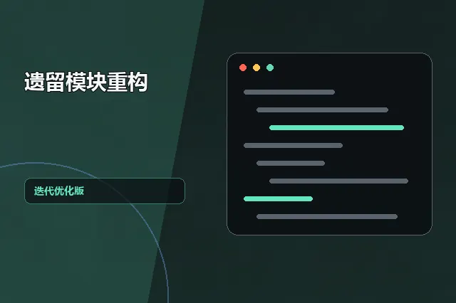 遗留模块重构：迭代优化版 的原创主题效果图