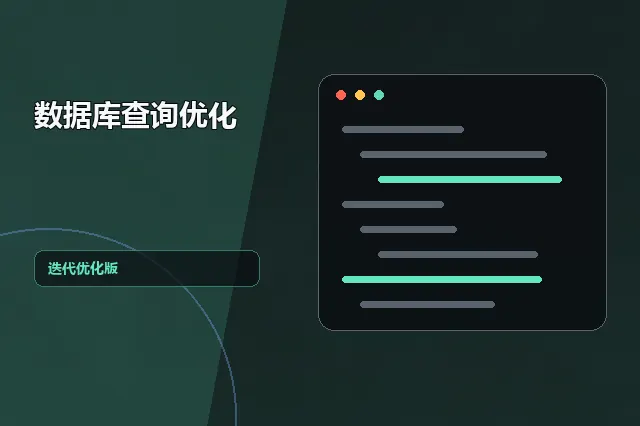 数据库查询优化：迭代优化版 的原创主题效果图