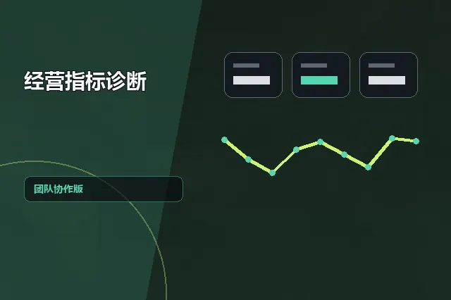 经营指标诊断：团队协作版 的原创主题效果图
