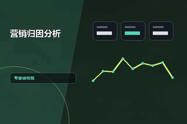 营销归因分析：专家审校版 的原创主题效果图