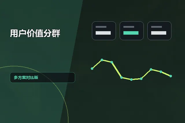 用户价值分群：多方案对比版 的原创主题效果图