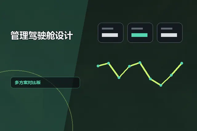 管理驾驶舱设计：多方案对比版 的原创主题效果图
