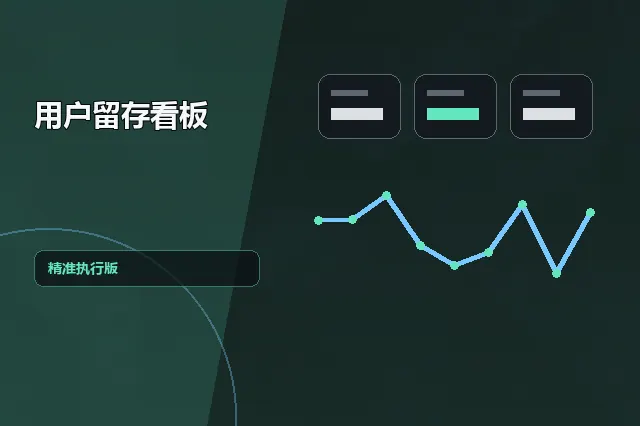用户留存看板：精准执行版 的原创主题效果图
