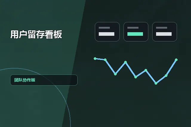 用户留存看板：团队协作版 的原创主题效果图