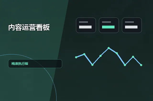 内容运营看板：精准执行版 的原创主题效果图