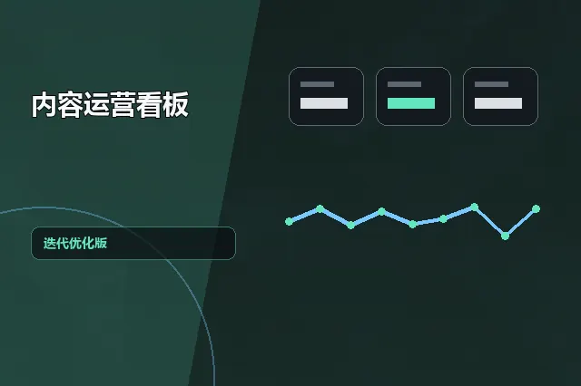 内容运营看板：迭代优化版 的原创主题效果图