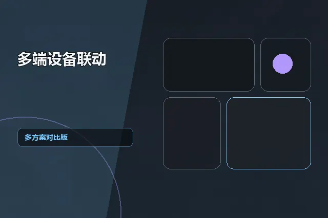 多端设备联动：多方案对比版 的原创主题效果图