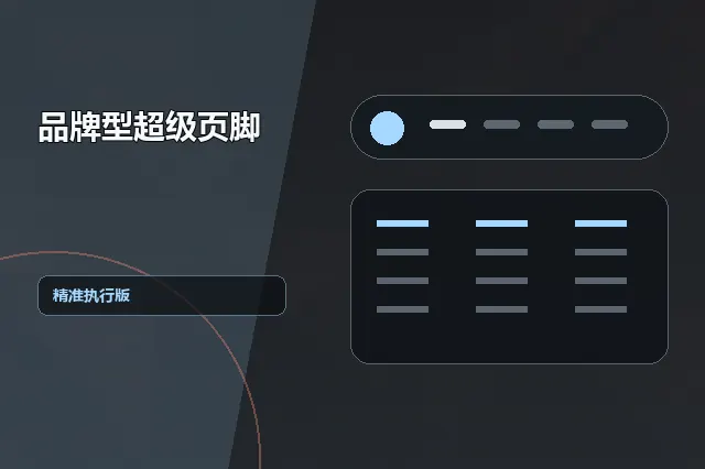 品牌型超级页脚：精准执行版 的原创主题效果图