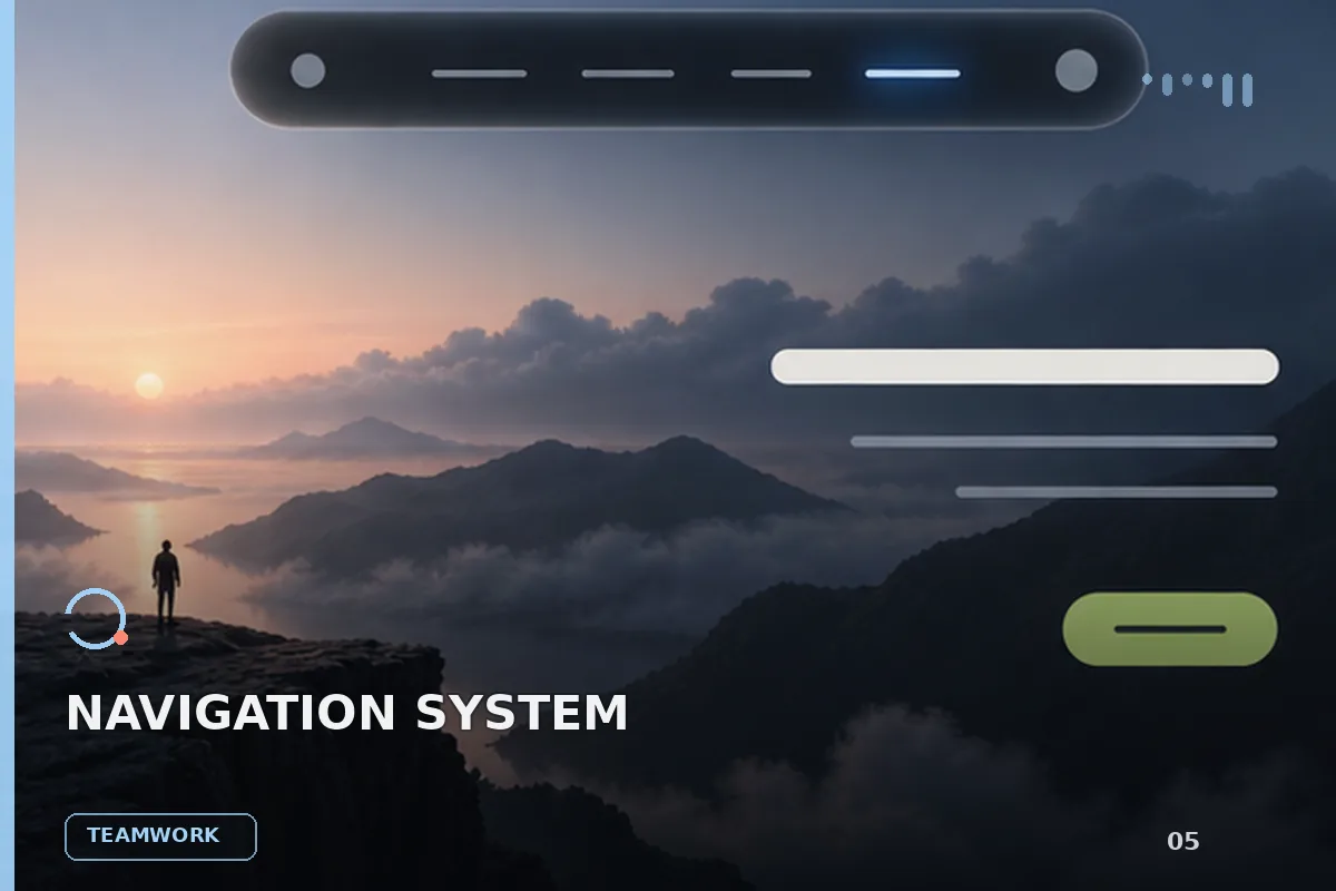 极简品牌页脚 的原创主题效果图
