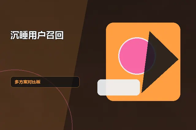 沉睡用户召回：多方案对比版 的原创主题效果图