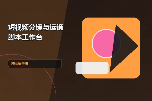 短视频分镜与运镜脚本工作台 的原创主题效果图