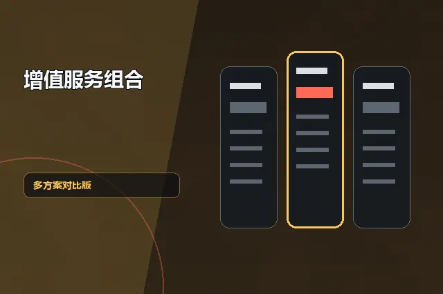 增值服务组合：多方案对比版 的原创主题效果图