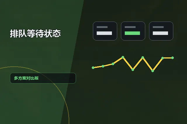 排队等待状态：多方案对比版 的原创主题效果图