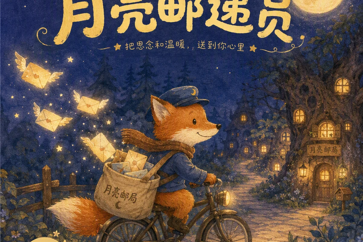 儿童绘本封面插画 的原创主题效果图