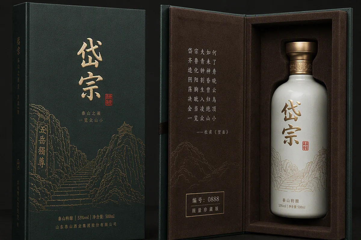 高端白酒礼盒包装 的原创主题效果图