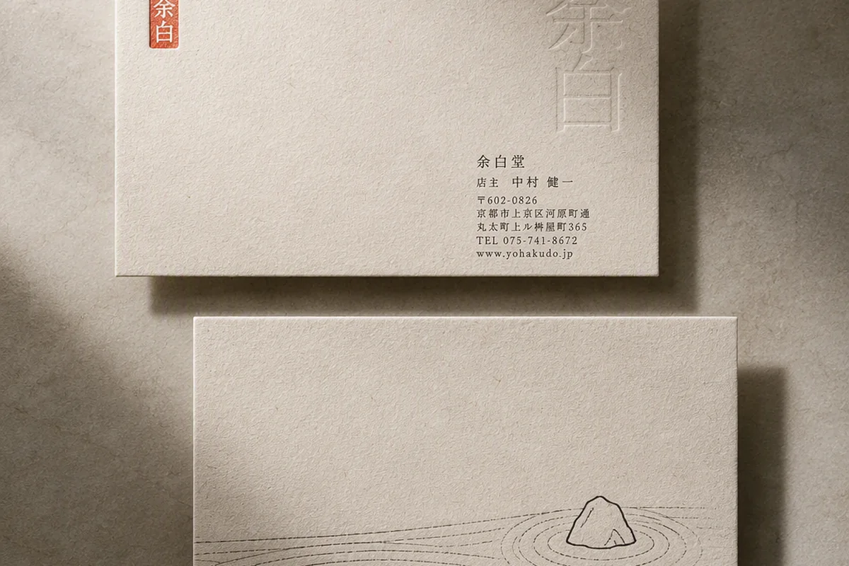 日式极简名片设计 的原创主题效果图